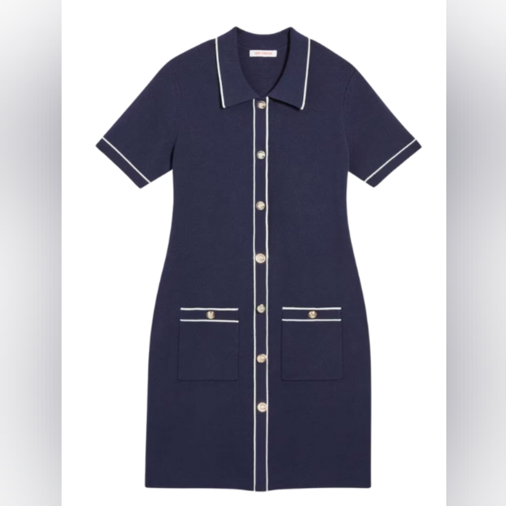 NWT Sailor navy knit dress medium - Picture 4 of 9
